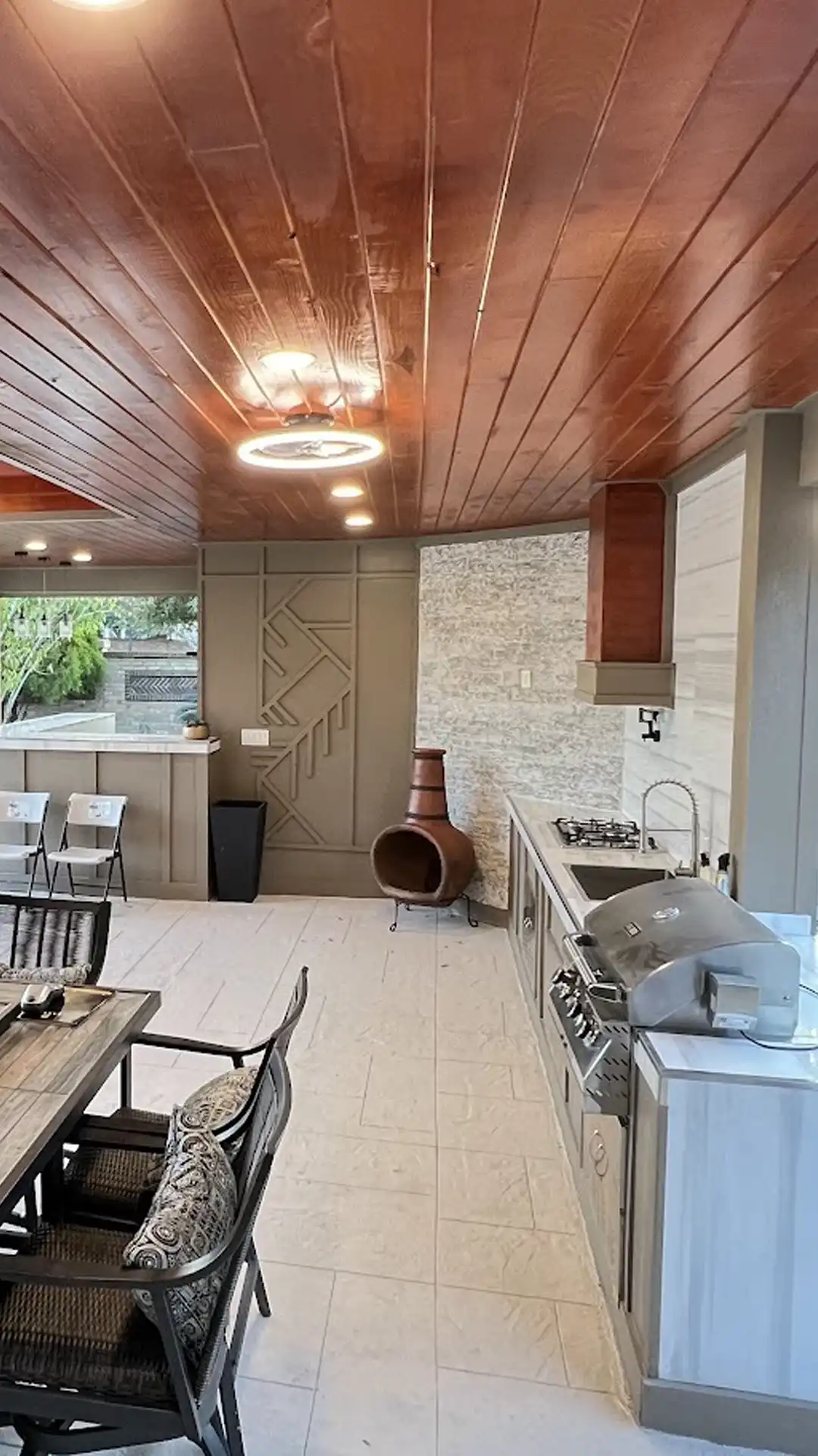 exterior home improvement outdoor kitchen project